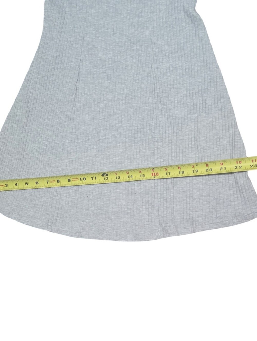 Divided HM Ribbed Polo Skater Dress in Light Gray Fit & Flare Tennis Size Med - Picture 6 of 8
